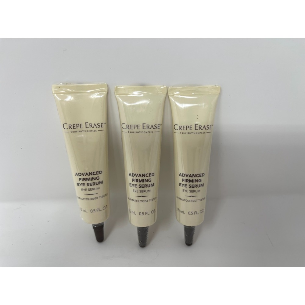 Lot 3 Crepe Erase Advanced Firming Eye Serum Trufirm Complex  0.5 oz NEW~SEALED